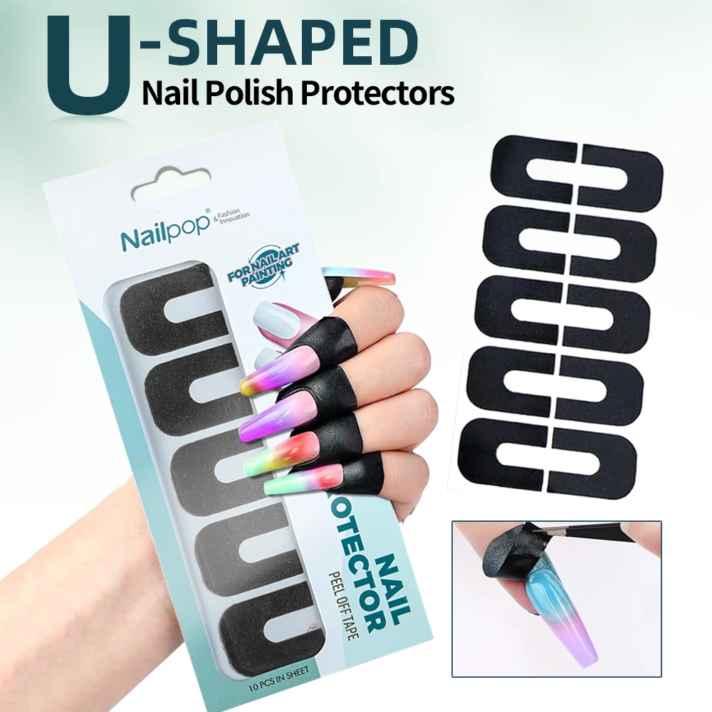 Nailpop U Shape Nail Polish Spillage Protection Sticker Nail Polish Peeling Tape Finger Cover New Nail Tools
Nailpop U Shape Nail Polish Spillage Protection Sticker Nail Polish Peeling Tape Finger Cover New Nail Tools