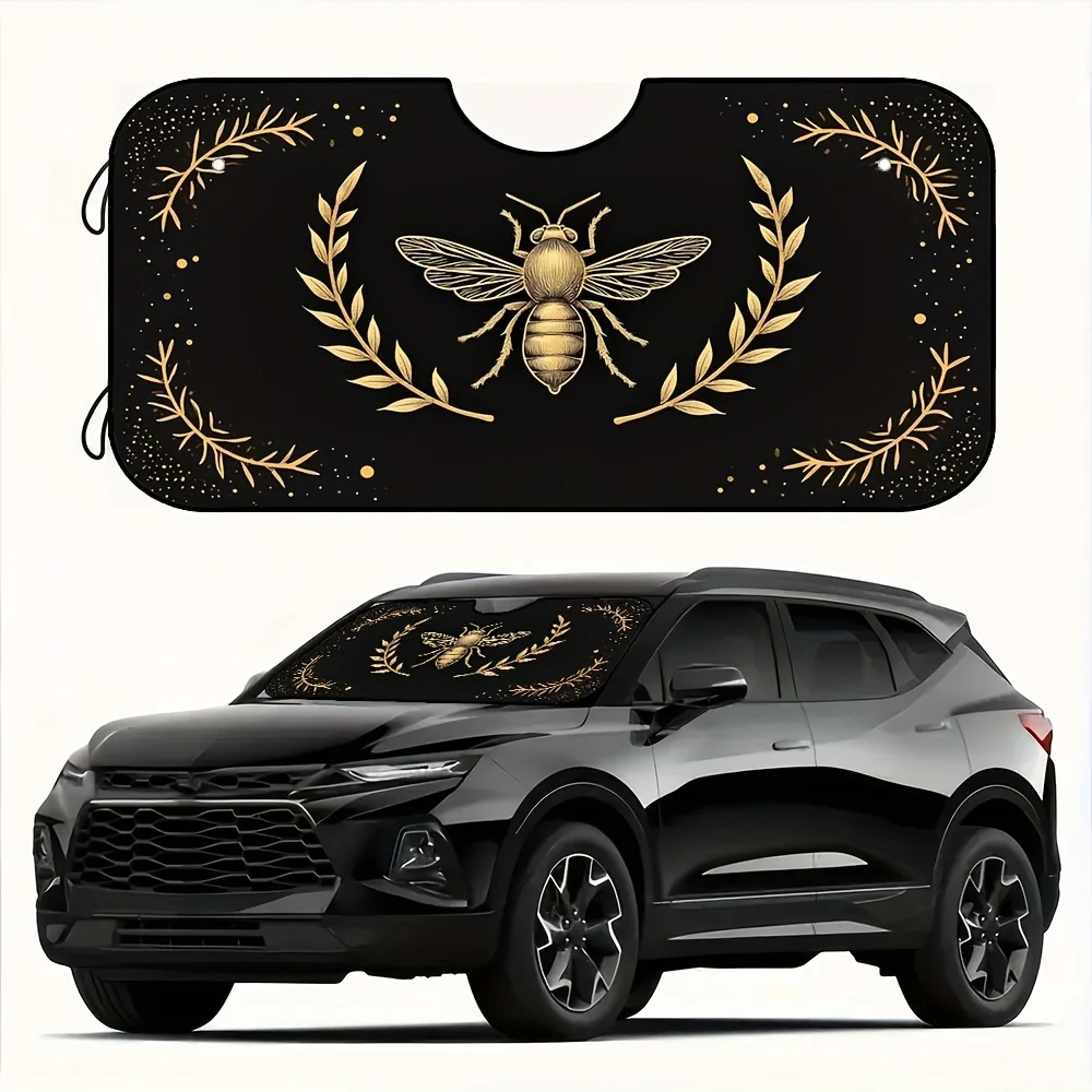 1pc Golden Bee Floral Round Foldable Car Windshield Sun Shade Ray Reflector Folding Print Car Sunshade Keeps Vehicle Cool Univer
1pc Golden Bee Floral Round Foldable Car Windshield Sun Shade Ray Reflector Folding Print Car Sunshade Keeps Vehicle Cool Univer