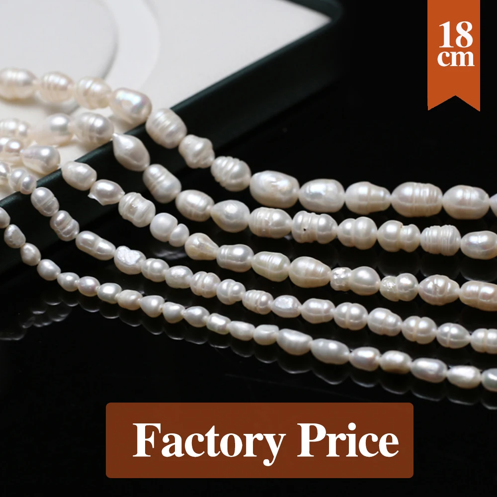 18CM 100% Natural Freshwater Pearl Beads Rice Pearl Loose Spacer Beaded for Making DIY Jewelry Necklace Bracelet Accessories
18CM 100% Natural Freshwater Pearl Beads Rice Pearl Loose Spacer Beaded for Making DIY Jewelry Necklace Bracelet Accessories
