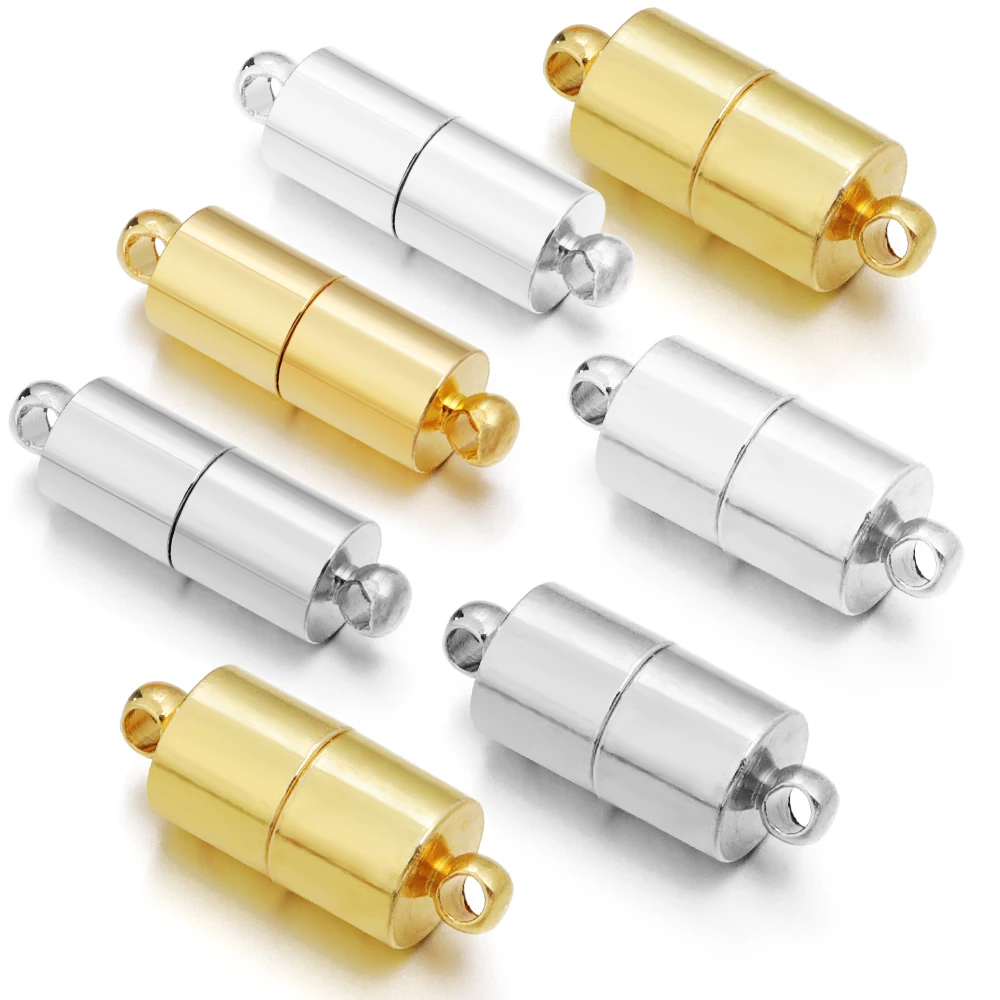 SAUVOO 5pcs 5x20 6x20 7x18mm Copper Cylindrical Gold Strong Magnetic Clasps For Necklace Bracelets DIY Jewelry Making Supplies
SAUVOO 5pcs 5x20 6x20 7x18mm Copper Cylindrical Gold Strong Magnetic Clasps For Necklace Bracelets DIY Jewelry Making Supplies