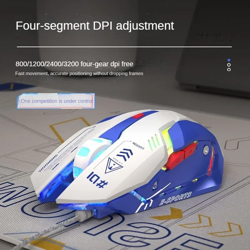 G10 Mech-style Wired Silent Mouse 2000-5000 DPI RGB Lighting Programmable Wired Office/ Gaming Mouse Computer Accessories
G10 Mech-style Wired Silent Mouse 2000-5000 DPI RGB Lighting Programmable Wired Office/ Gaming Mouse Computer Accessories