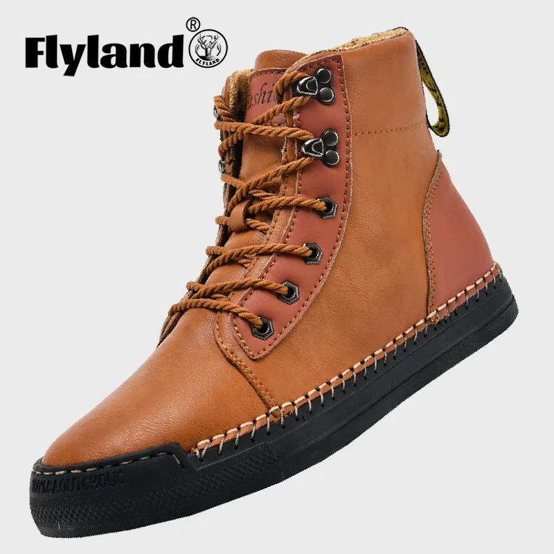 Мужские ботинки чукка Flyland, повседневная кожаная обувь, модная мужская винтажная мягкая рабочая офисная обувь с ручной строчкой
Мужские ботинки чукка Flyland, повседневная кожаная обувь, модная мужская винтажная мягкая рабочая офисная обувь с ручной строчкой