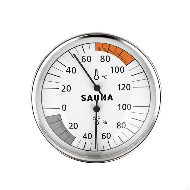 A0KE Steel Sauna Thermometers Hygrometer Clear Scale for Homes & Fitness Centers 
A0KE Steel Sauna Thermometers Hygrometer Clear Scale for Homes & Fitness Centers