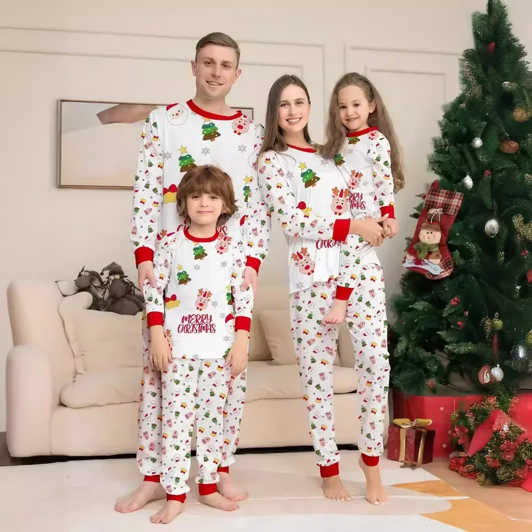 Christmas Pajamas Set Cartoon Allover Print Adults Kids Matching Outfits Baby&Dog Romper Cute Loose Pyjamas Family Look
Christmas Pajamas Set Cartoon Allover Print Adults Kids Matching Outfits Baby&Dog Romper Cute Loose Pyjamas Family Look
