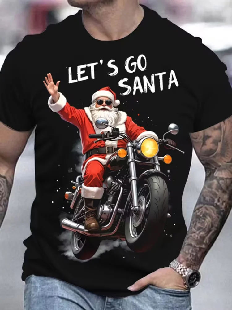 3D Gradient Santa Claus Pattern Printed Men's T-shirt Outdoor Street Christmas Party Fashion Crew Neck Short Sleeve Men Clothing
3D Gradient Santa Claus Pattern Printed Men's T-shirt Outdoor Street Christmas Party Fashion Crew Neck Short Sleeve Men Clothing
