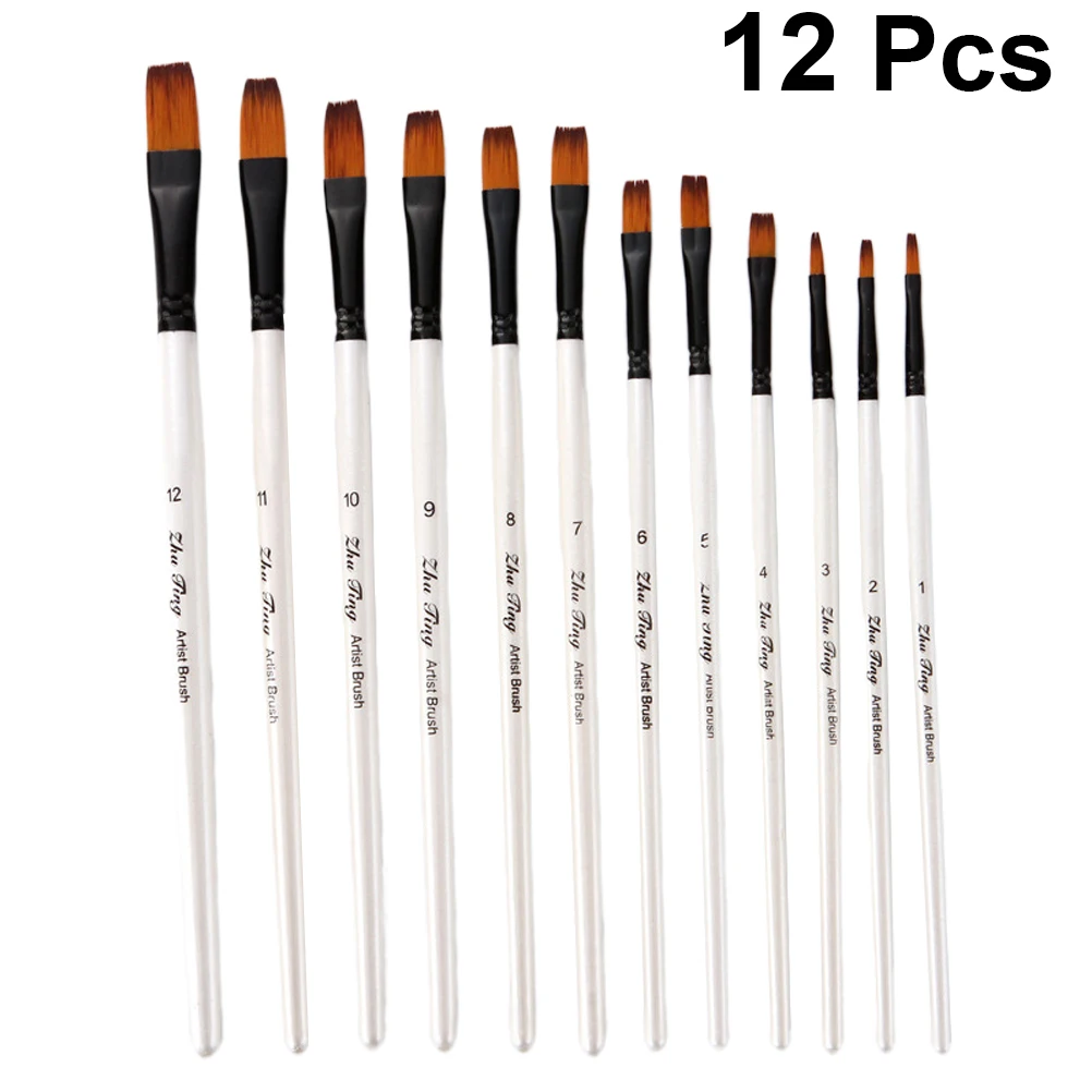 12 Pcs Brush Set Oil Watercolor Acrylic Brushes Large Flat Painting Brushes Micro Nylon Bristles Gifts Kids Artists
12 Pcs Brush Set Oil Watercolor Acrylic Brushes Large Flat Painting Brushes Micro Nylon Bristles Gifts Kids Artists