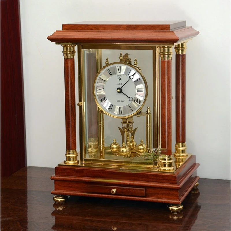 German technology of pure copper movement with rosewood shell for table clocks
German technology of pure copper movement with rosewood shell for table clocks