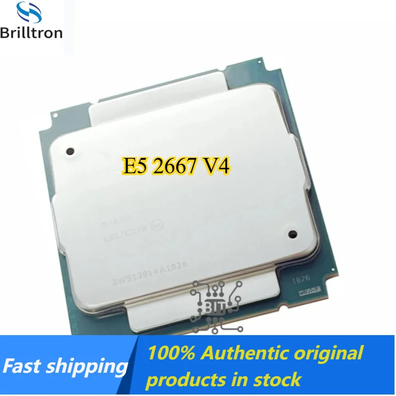 1PCS E5-2667V4 CPU Xeon 3.20GHZ 8-Core 25M E5-2667 V4 DDR4 2400MHz FCLGA2011-3 135W Processor Original stock fast shipping.
1PCS E5-2667V4 CPU Xeon 3.20GHZ 8-Core 25M E5-2667 V4 DDR4 2400MHz FCLGA2011-3 135W Processor Original stock fast shipping.