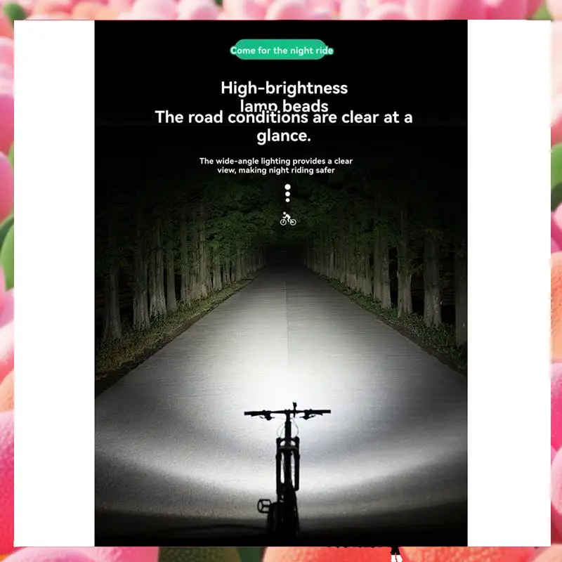 Cycling Lights Night Riding Lights With High And Low Switch 800 Lumens USB-C Charging For Cyclists And Commuters-ABJU
Cycling Lights Night Riding Lights With High And Low Switch 800 Lumens USB-C Charging For Cyclists And Commuters-ABJU