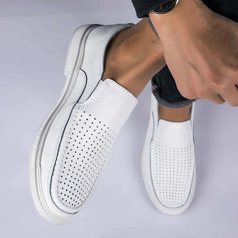 Fashion Hollow Out Loafers Breathable Genuine Leather Business Casual Shoes High Quality Comfortable Sports Shoes Brand Footwear
Fashion Hollow Out Loafers Breathable Genuine Leather Business Casual Shoes High Quality Comfortable Sports Shoes Brand Footwear