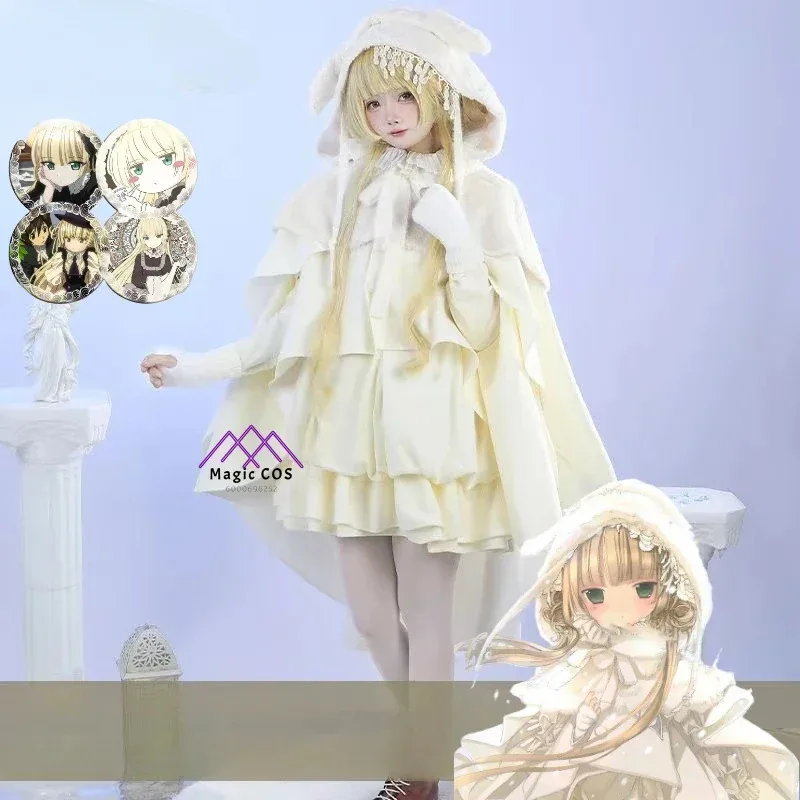 New GOSICK Victoric De Blois Anime Cosplay Costume High Quality Rabbit White Ears Cloak Scarf Party Christmas Cos Full Set Badge
New GOSICK Victoric De Blois Anime Cosplay Costume High Quality Rabbit White Ears Cloak Scarf Party Christmas Cos Full Set Badge