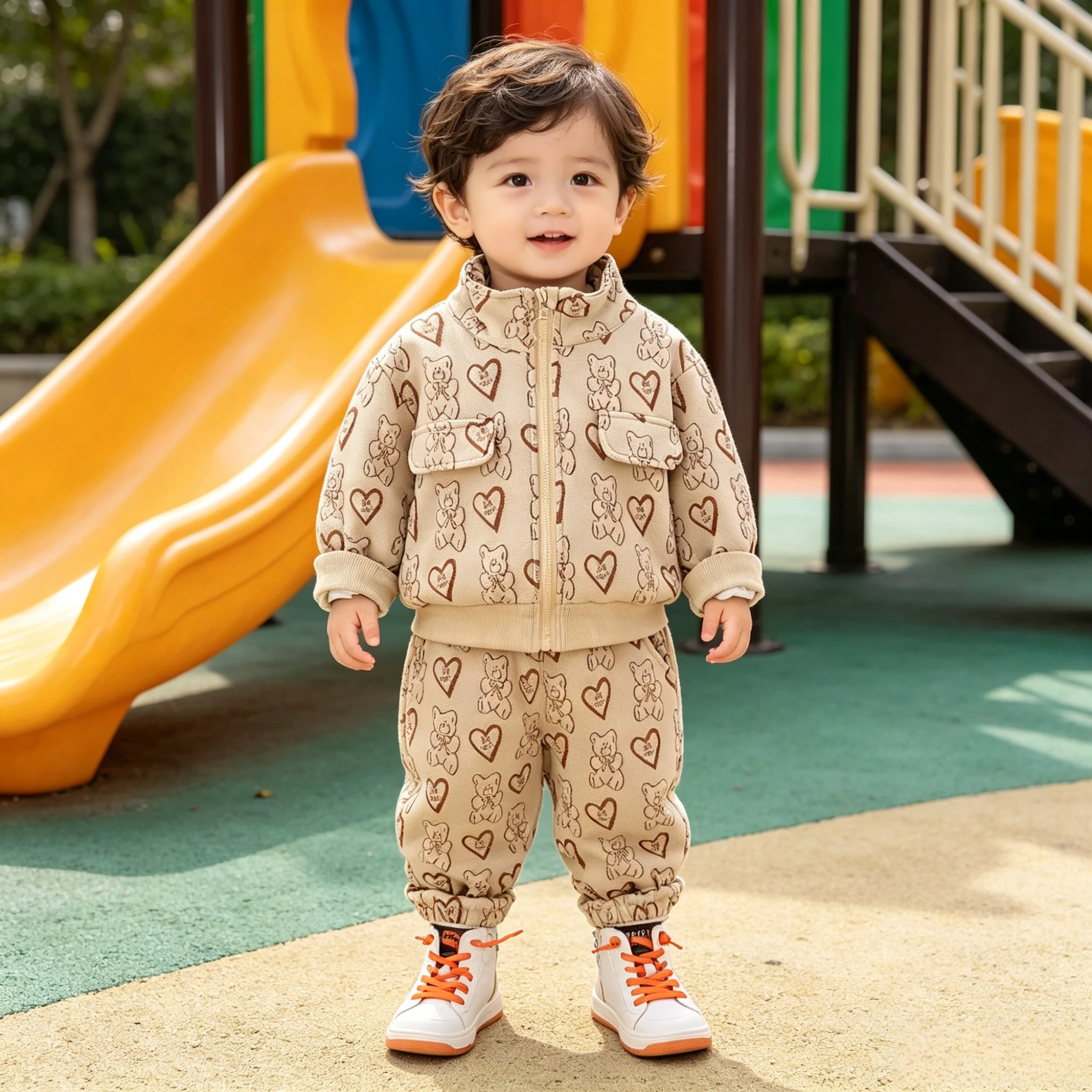 New Arrival Kids Sweatshirt Two-piece Set for Spring & Autumn
New Arrival Kids Sweatshirt Two-piece Set for Spring & Autumn