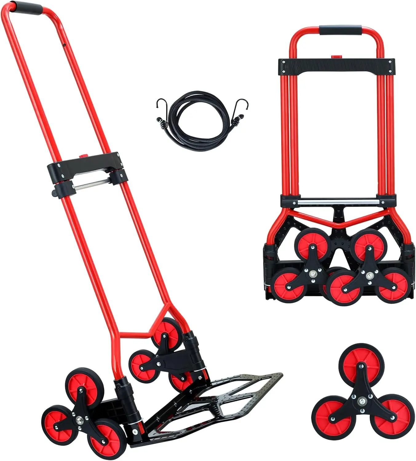 Стальная тележка для подъема по лестнице, грузоподъемность 90 кг, складная, с телескопической ручкой, для покупок и переездов (красная)
Стальная тележка для подъема по лестнице, грузоподъемность 90 кг, складная, с телескопической ручкой, для покупок и переездов (красная)