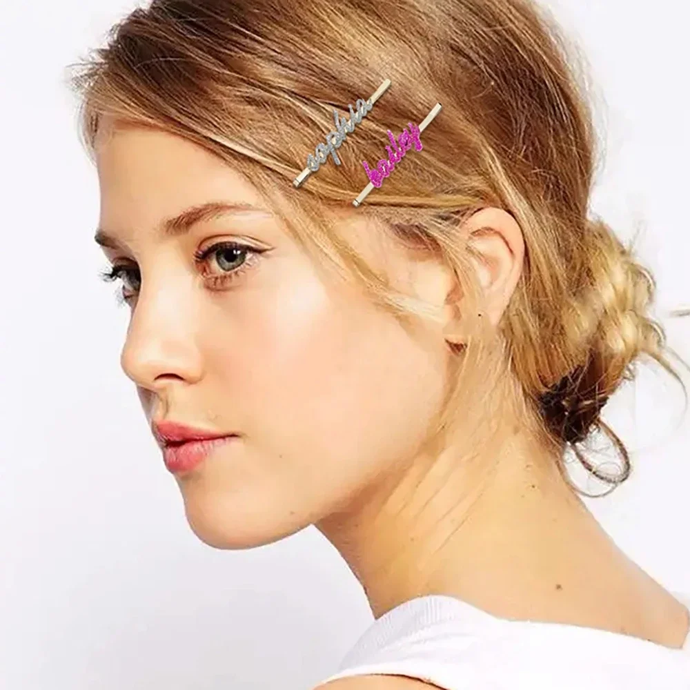 Customized Name Hair Clips Colorful Custom Name Hairpin Acrylic Personalized Letter Nameplate Hair Pins Letter For Girls Gift
Customized Name Hair Clips Colorful Custom Name Hairpin Acrylic Personalized Letter Nameplate Hair Pins Letter For Girls Gift