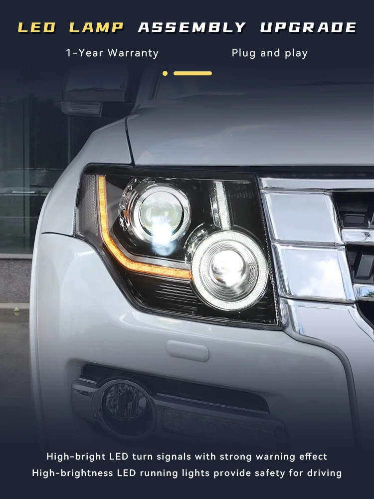 Автомобильные фары для Mitsubishi Pajero V93 V87 V97 Передний фонарь 2005-2021 DRL Фара указателя поворота Светодиодный дневной свет Автомобильные аксессуары
Автомобильные фары для Mitsubishi Pajero V93 V87 V97 Передний фонарь 2005-2021 DRL Фара указателя поворота Светодиодный дневной свет Автомобильные аксессуары