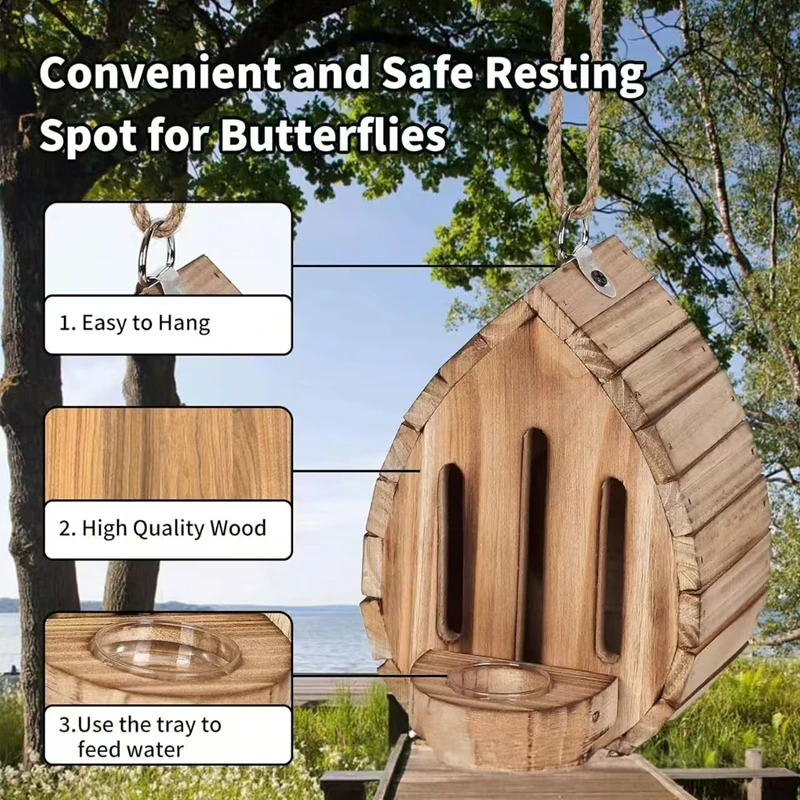A DIY Wooden Suspended Butterfly House For Use In The Garden Providing A Natural Habitat For Butterflies And Pollinating Insects
A DIY Wooden Suspended Butterfly House For Use In The Garden Providing A Natural Habitat For Butterflies And Pollinating Insects