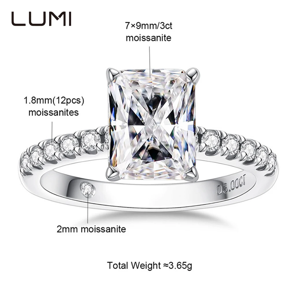 Big Hit 3cctw VVS1 Radiant Cut Moissanite S925 Silver Ring for Party Anniversary Birthday Present Engagement Jewelry Diamond
Big Hit 3cctw VVS1 Radiant Cut Moissanite S925 Silver Ring for Party Anniversary Birthday Present Engagement Jewelry Diamond