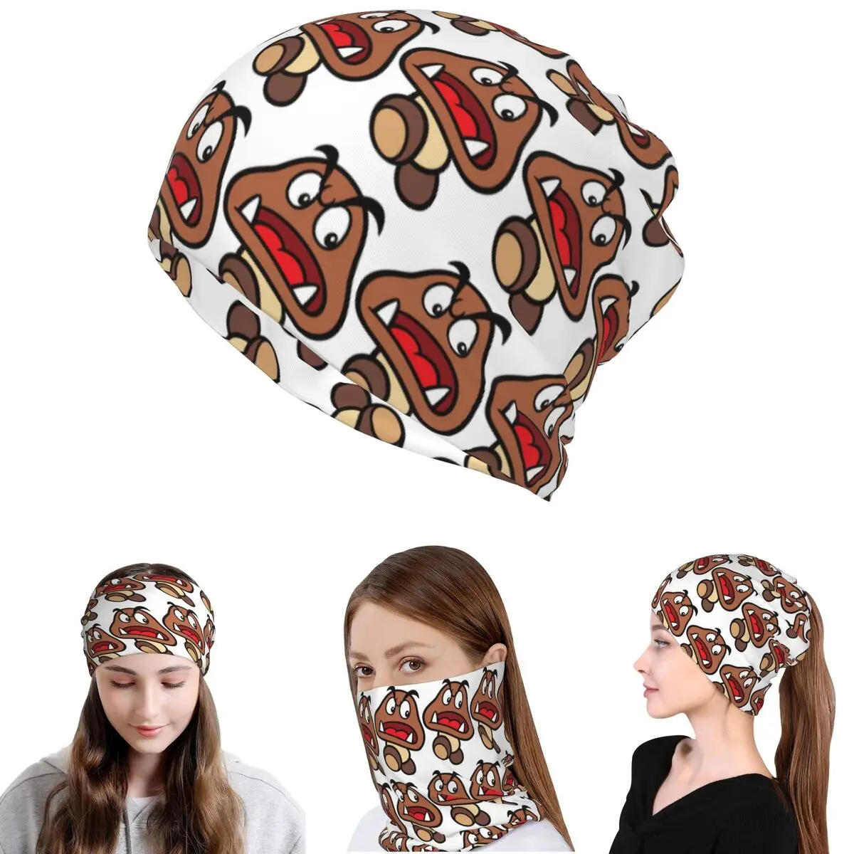 Cartoon Game Goomba Face Bandana Neck Cover Mask Scarf Multifunction Balaclava Beanies Hat for Men Women Adult Breathable
Cartoon Game Goomba Face Bandana Neck Cover Mask Scarf Multifunction Balaclava Beanies Hat for Men Women Adult Breathable