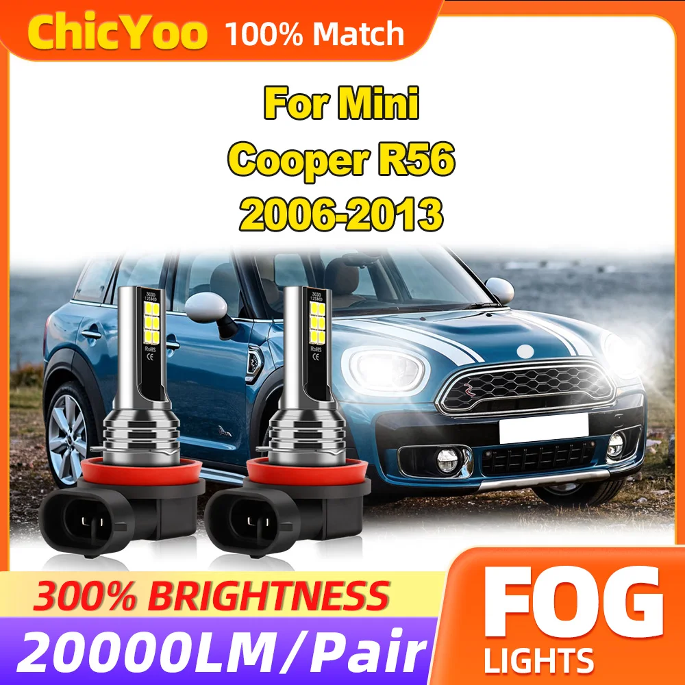 60W LED Fog Lights 20000LM Canbus Fog Lamps 6000K White 12V Canbus No Error For Mini Cooper R56 2006-2009 2010 2011 2012 2013
60W LED Fog Lights 20000LM Canbus Fog Lamps 6000K White 12V Canbus No Error For Mini Cooper R56 2006-2009 2010 2011 2012 2013