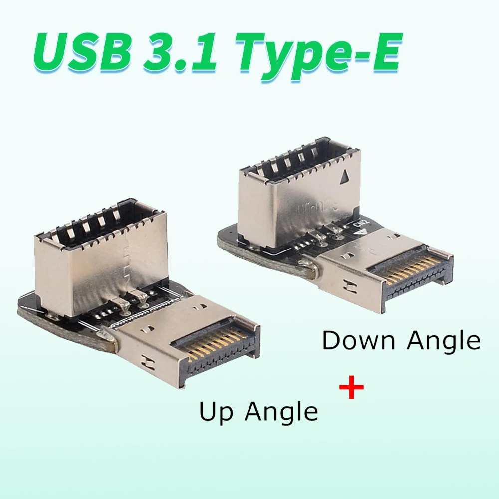 1 Set Up Down Angled 90 Degree Type-E USB 3.1 Front Panel Header Male to Female Motherboard Extension Data Adapter Connector
1 Set Up Down Angled 90 Degree Type-E USB 3.1 Front Panel Header Male to Female Motherboard Extension Data Adapter Connector