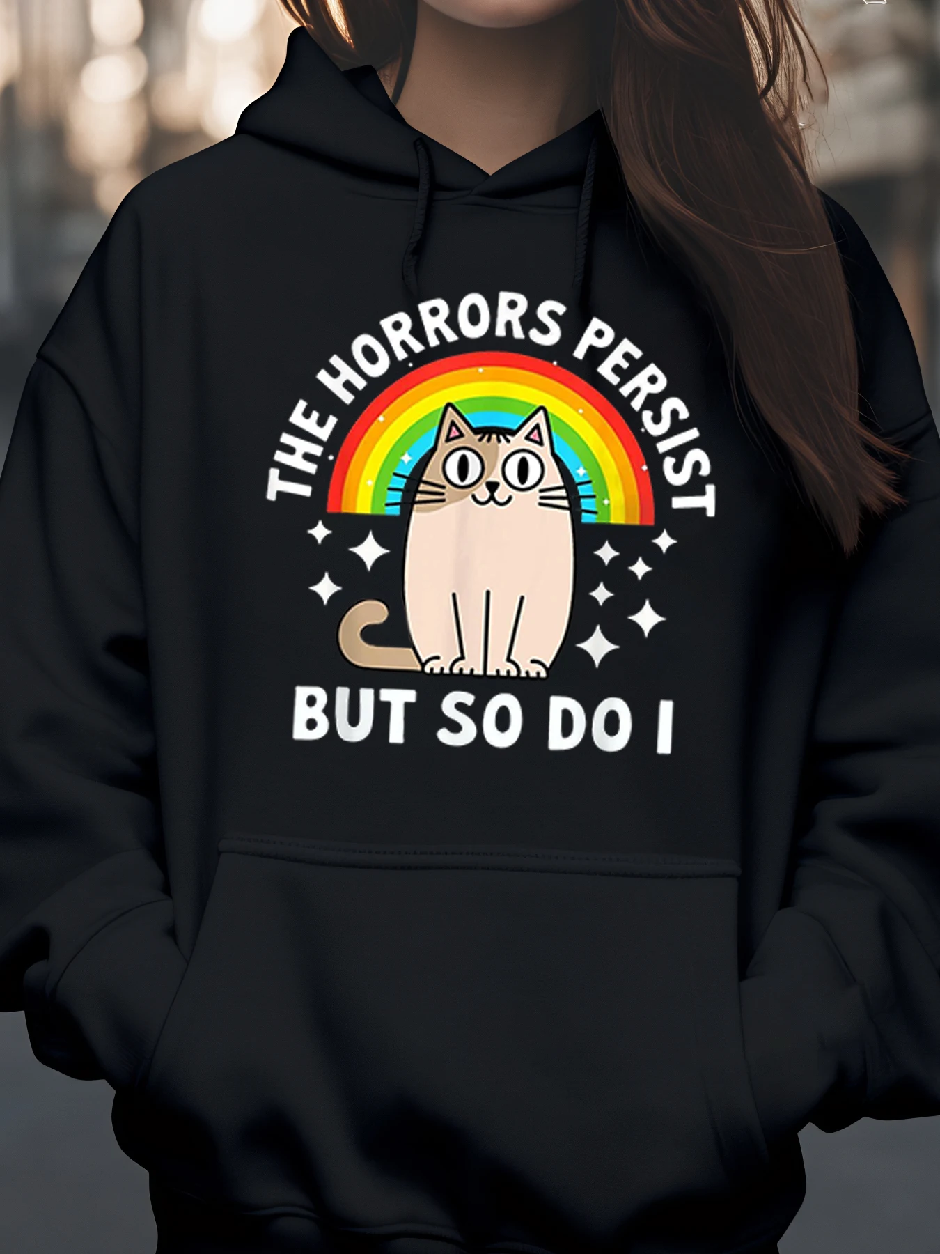 Толстовка с капюшоном Cat Rainbow Horror Persist, повседневная одежда на Хэллоуин, женская одежда
Толстовка с капюшоном Cat Rainbow Horror Persist, повседневная одежда на Хэллоуин, женская одежда