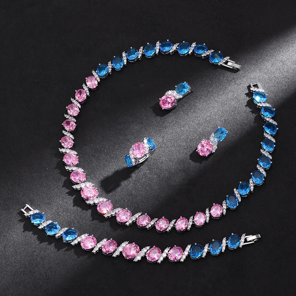 Elegant Luxury Zircon Jewelry Set for Cross-border Bestsellers, Perfect for Weddings, Banquets, and Parties
Elegant Luxury Zircon Jewelry Set for Cross-border Bestsellers, Perfect for Weddings, Banquets, and Parties