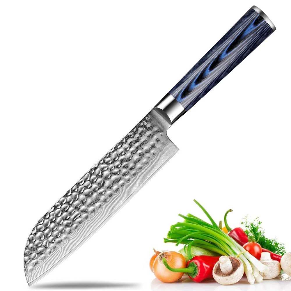 Кухонный нож Сантоку, 7 дюймов, японский поварской нож, кованая дамасская нержавеющая сталь, азиатский нож для овощей, рукоятка G10
Кухонный нож Сантоку, 7 дюймов, японский поварской нож, кованая дамасская нержавеющая сталь, азиатский нож для овощей, рукоятка G10