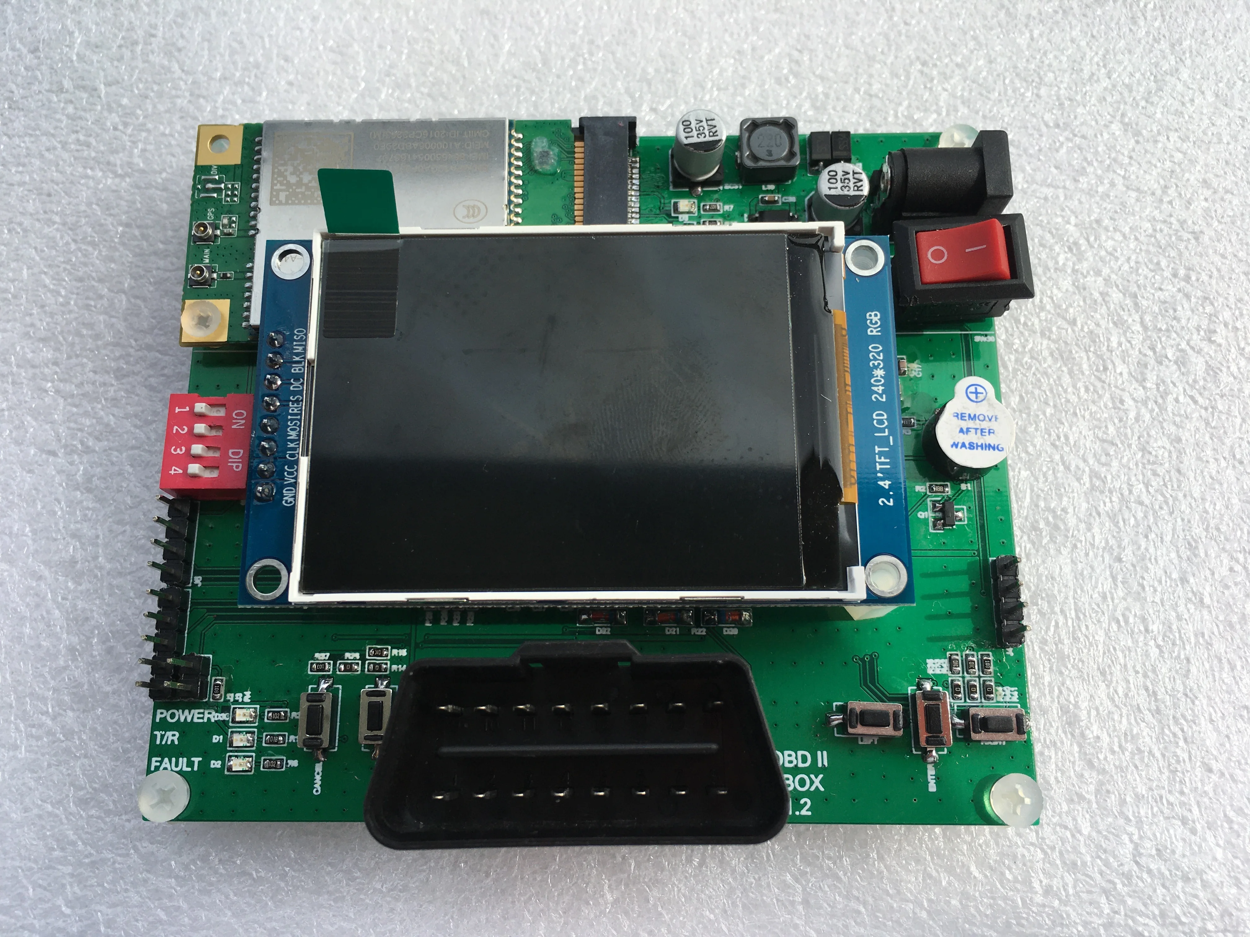 Vehicle OBD TBOX development board/Vehicle networking development board/EC20 4G development board
Vehicle OBD TBOX development board/Vehicle networking development board/EC20 4G development board