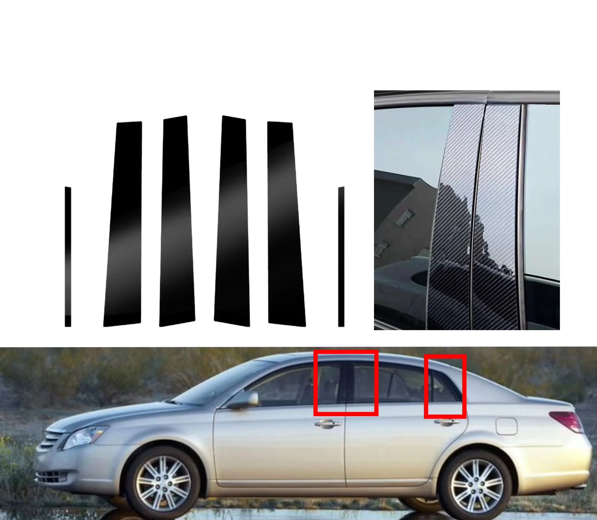 Glossy Black Window Pillar Posts Fit For Toyota Avalon 2005 2006 2007-2011 2012 Decal Trim Door Sticker Cover Car Accessories
Glossy Black Window Pillar Posts Fit For Toyota Avalon 2005 2006 2007-2011 2012 Decal Trim Door Sticker Cover Car Accessories