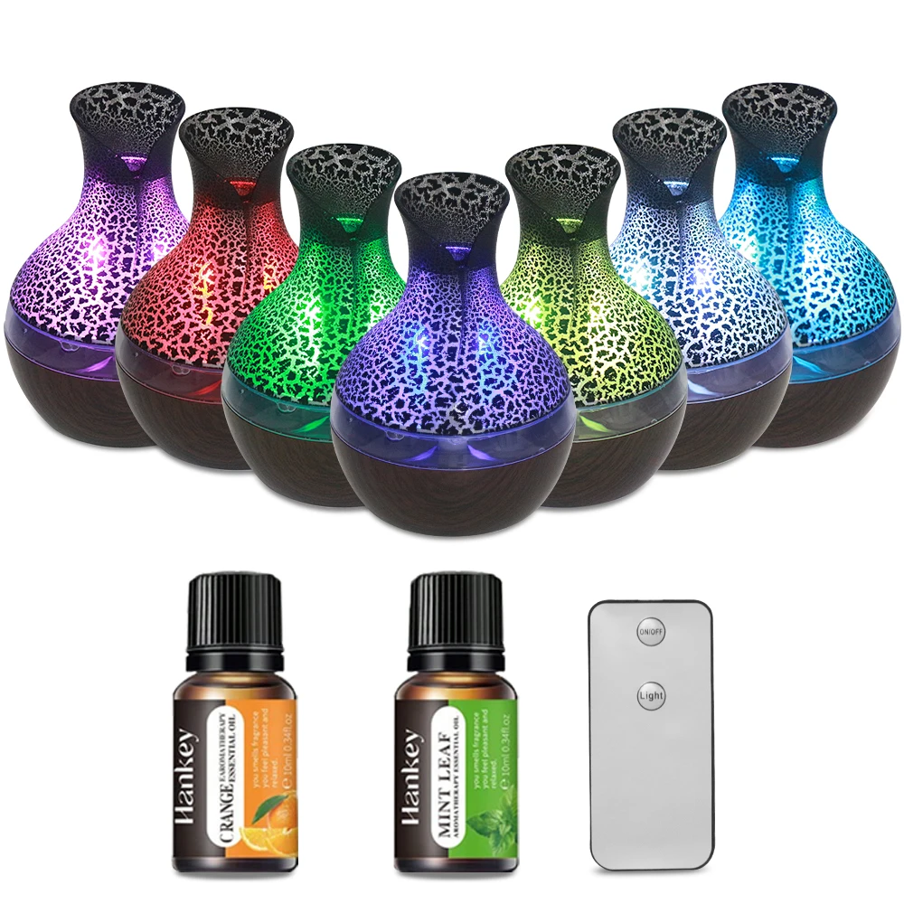 300ml Aromatherapy Essential Oil Diffuser with Remote Control & 2 Oils, 7 Color Changing LED Lights Cool Mist Humidifier for Spa
300ml Aromatherapy Essential Oil Diffuser with Remote Control & 2 Oils, 7 Color Changing LED Lights Cool Mist Humidifier for Spa