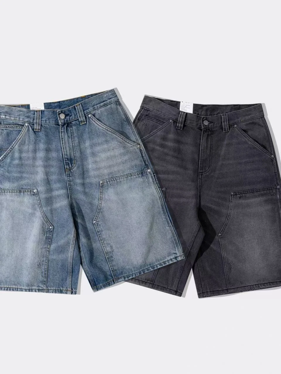 American Retro Streetwear Loose Fit Heavy Duty Denim Knee Destroyed Logging Multi Pocket Shorts CleanFit Universal Citywalk
American Retro Streetwear Loose Fit Heavy Duty Denim Knee Destroyed Logging Multi Pocket Shorts CleanFit Universal Citywalk