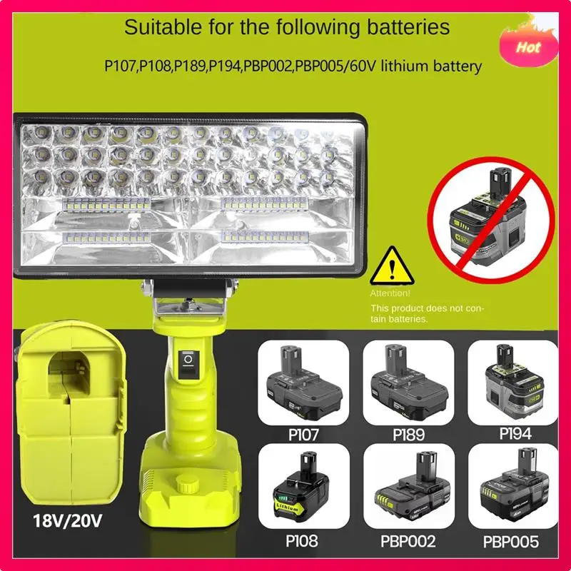 ABYP Car LED Alarm Work Light Flashlight Searchlight Torch Spotlight Camping Lamp For 18V Lithium Battery P108 PBP005 P117
ABYP Car LED Alarm Work Light Flashlight Searchlight Torch Spotlight Camping Lamp For 18V Lithium Battery P108 PBP005 P117