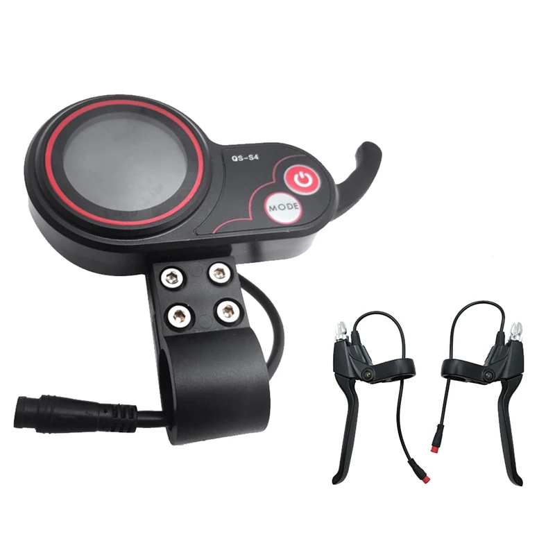 QS-S4 48V-60V Thumb Throttle LCD Display Meter+Brake Levers For Zero 8 9 10 8X 10X Electric Scooter Replacement Parts
QS-S4 48V-60V Thumb Throttle LCD Display Meter+Brake Levers For Zero 8 9 10 8X 10X Electric Scooter Replacement Parts