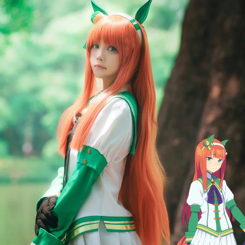 Anime Umamusume Pretty Derby Silence Suzuka Cosplay Wig Ears Headwear Tail Set Orange Long Hair Heat Resistant Synthetic Wig
Anime Umamusume Pretty Derby Silence Suzuka Cosplay Wig Ears Headwear Tail Set Orange Long Hair Heat Resistant Synthetic Wig