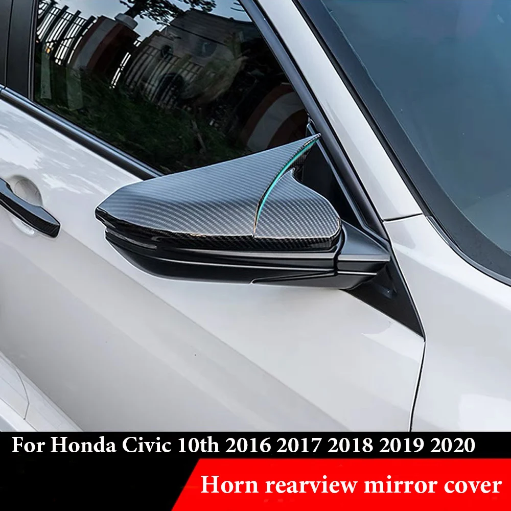 Right&Left Mirror Cap For Honda Civic 10th 2016-2020 ABS Side View Mirror Cover Cap Left+Right Gloss Black/Carbon fiber
Right&Left Mirror Cap For Honda Civic 10th 2016-2020 ABS Side View Mirror Cover Cap Left+Right Gloss Black/Carbon fiber