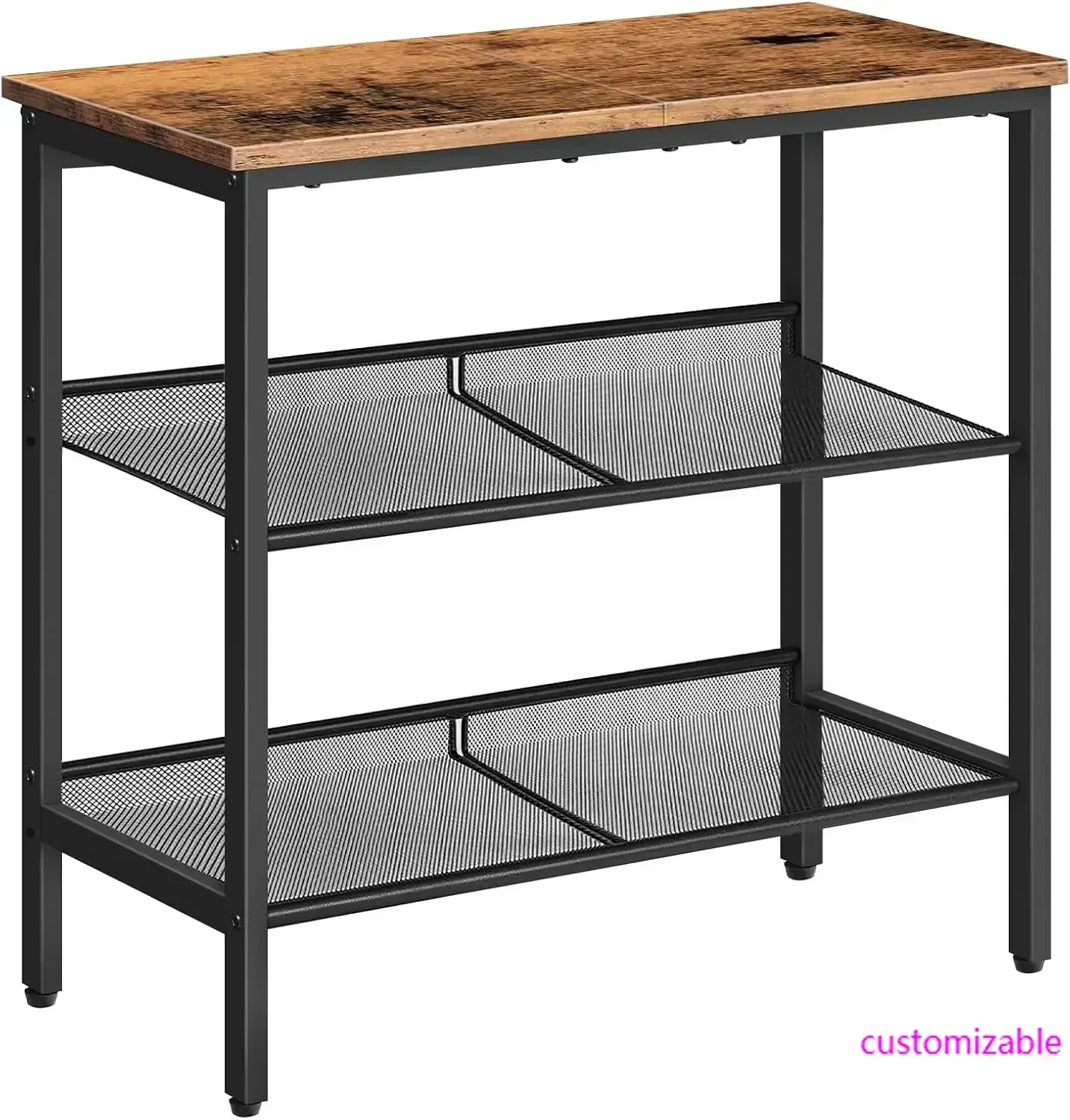 End Table, 3-Tier Narrow Side Table, Nightstand with 2 Flat or Slant Adjustable Shelves for Small Spaces, Hallway, Living Room
End Table, 3-Tier Narrow Side Table, Nightstand with 2 Flat or Slant Adjustable Shelves for Small Spaces, Hallway, Living Room