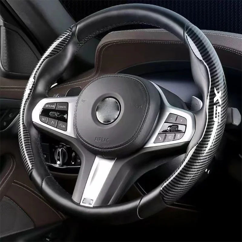 Car Steering Wheel Cover Carbon Black Fiber for Bmw X1 X2 X3 X4 X5 X6 X7 Accessories Logo Car Steering Wheel Cover
Car Steering Wheel Cover Carbon Black Fiber for Bmw X1 X2 X3 X4 X5 X6 X7 Accessories Logo Car Steering Wheel Cover