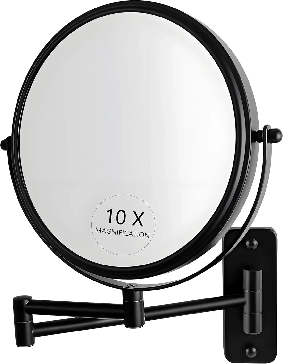 8" Wall Mounted Makeup Mirror, 1X/10X Magnifying Mirror with 360° Extendable Arm, Double Sided Bathroom Vanity Mirror (Matte Black)
8" Wall Mounted Makeup Mirror, 1X/10X Magnifying Mirror with 360° Extendable Arm, Double Sided Bathroom Vanity Mirror (Matte Black)