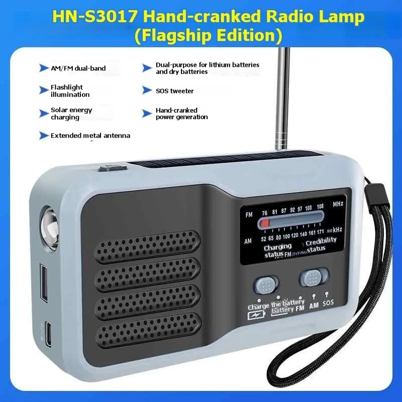 ABBN-Emergency Light Hand Crank Radio Portable- Multi-Functional Survival Gear For Outdoor Adventures
ABBN-Emergency Light Hand Crank Radio Portable- Multi-Functional Survival Gear For Outdoor Adventures