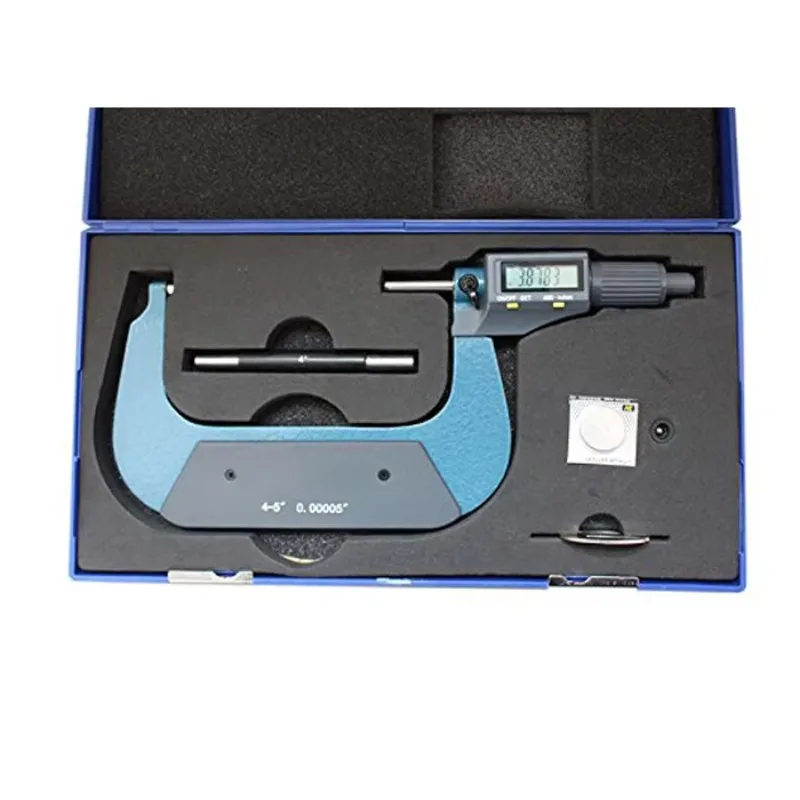 Digital Outside Micrometer 4-5 Inch 100-125mm Range 0.0005 Inch 0.001mm Resolution Metric Imperial Electronic Measuring Tool
Digital Outside Micrometer 4-5 Inch 100-125mm Range 0.0005 Inch 0.001mm Resolution Metric Imperial Electronic Measuring Tool