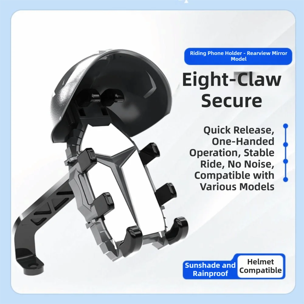 Rotatable Motorcycle Phone Holder Waterproof Anti-Shake Bicycle Phone Holder Sunshade Stable Mount Universal Phone Stand
Rotatable Motorcycle Phone Holder Waterproof Anti-Shake Bicycle Phone Holder Sunshade Stable Mount Universal Phone Stand