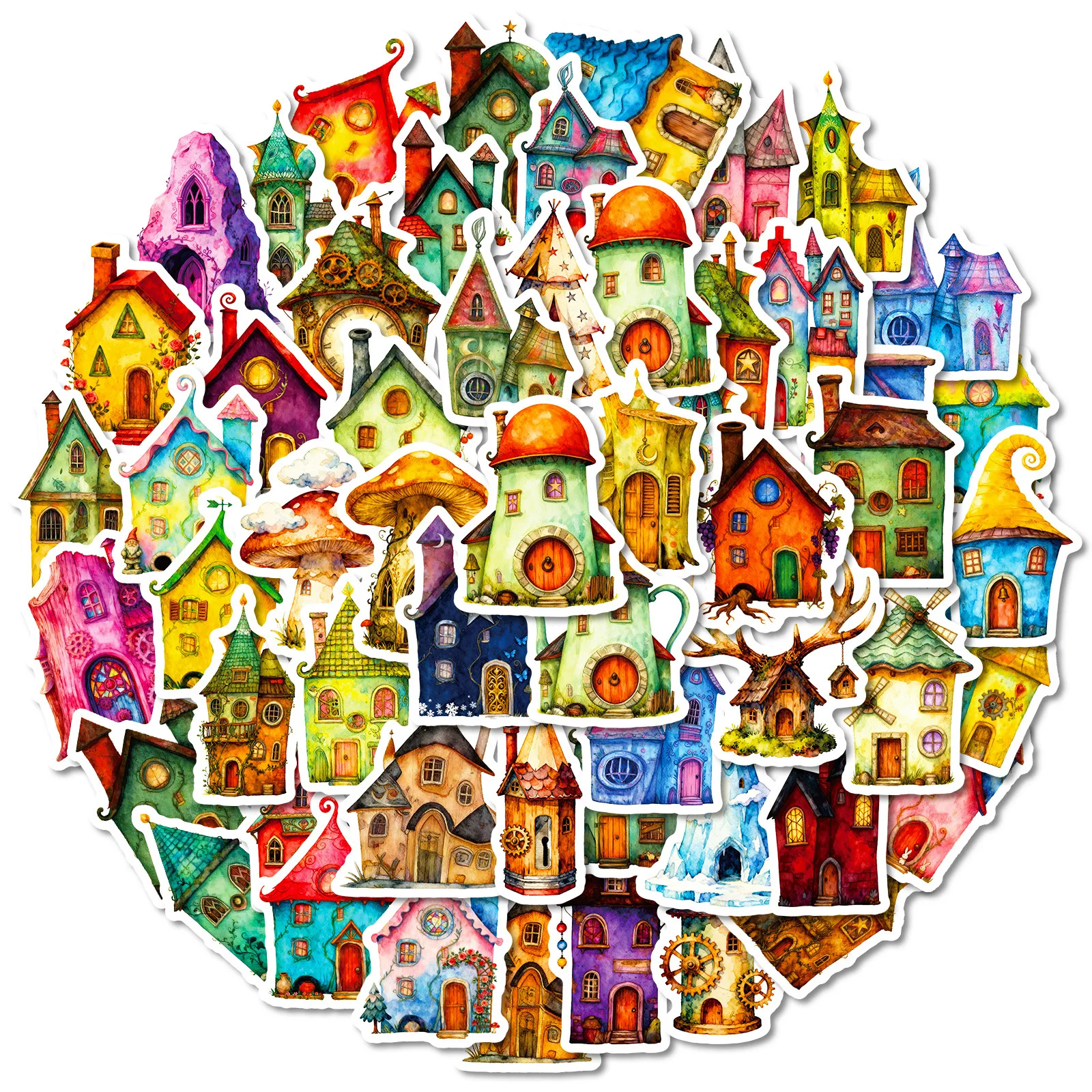10/30/56PCS Cartoon Dreamy Color Magic House Stickers Kawaii Funny DIY Kids Toys Guitar Luggage Suitcase Decal Graffiti Sticker
10/30/56PCS Cartoon Dreamy Color Magic House Stickers Kawaii Funny DIY Kids Toys Guitar Luggage Suitcase Decal Graffiti Sticker