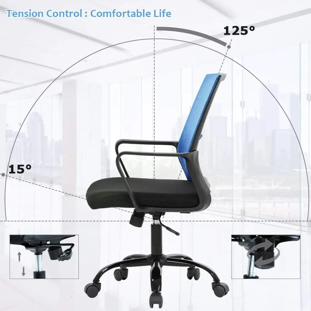 Bestoffice Office Chair Desk Chair Computer Chair Swivel Rolling Executive Lumbar Support Task Mesh Chair Adjustable Stool For 
Bestoffice Office Chair Desk Chair Computer Chair Swivel Rolling Executive Lumbar Support Task Mesh Chair Adjustable Stool For