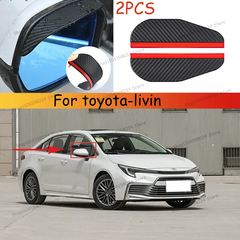 For toyota-livin Car 2PCS Carbon Fiber Sun Visor Shade Cover Car Rearview Mirror Rain Eyebrow Protector Clear Vision
For toyota-livin Car 2PCS Carbon Fiber Sun Visor Shade Cover Car Rearview Mirror Rain Eyebrow Protector Clear Vision