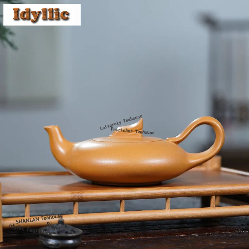 260 мл Исинский фиолетовый глиняный чайник Master ручной работы, простой парусный горшок, секция из необработанной руды, грязевой чайник с фильтром, чайный сервиз Zisha
260 мл Исинский фиолетовый глиняный чайник Master ручной работы, простой парусный горшок, секция из необработанной руды, грязевой чайник с фильтром, чайный сервиз Zisha