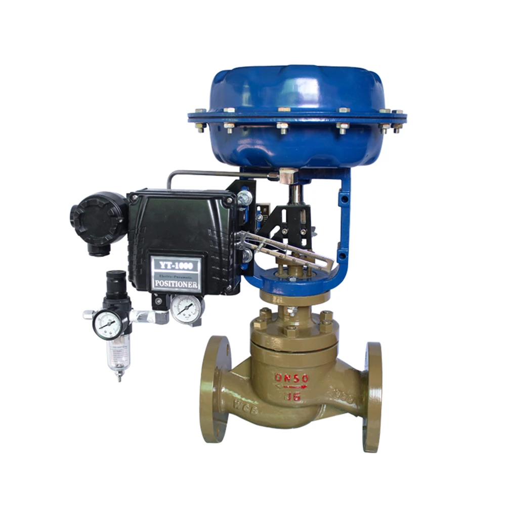 Water Steam Pneumatic Diaphragm Control Valve Single Seated Sleeve Pneumatic Control Valve with Positioner
Water Steam Pneumatic Diaphragm Control Valve Single Seated Sleeve Pneumatic Control Valve with Positioner
