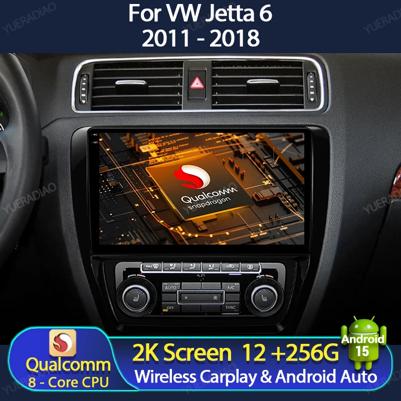 Автомобильный радиоприемник Android 15 для Volkswagen Jetta 6 2011-2018 Мультимедийный видеоплеер GPS NAVI Qualcomm Головное устройство QLED 4G WIFI 2DIN BT
Автомобильный радиоприемник Android 15 для Volkswagen Jetta 6 2011-2018 Мультимедийный видеоплеер GPS NAVI Qualcomm Головное устройство QLED 4G WIFI 2DIN BT