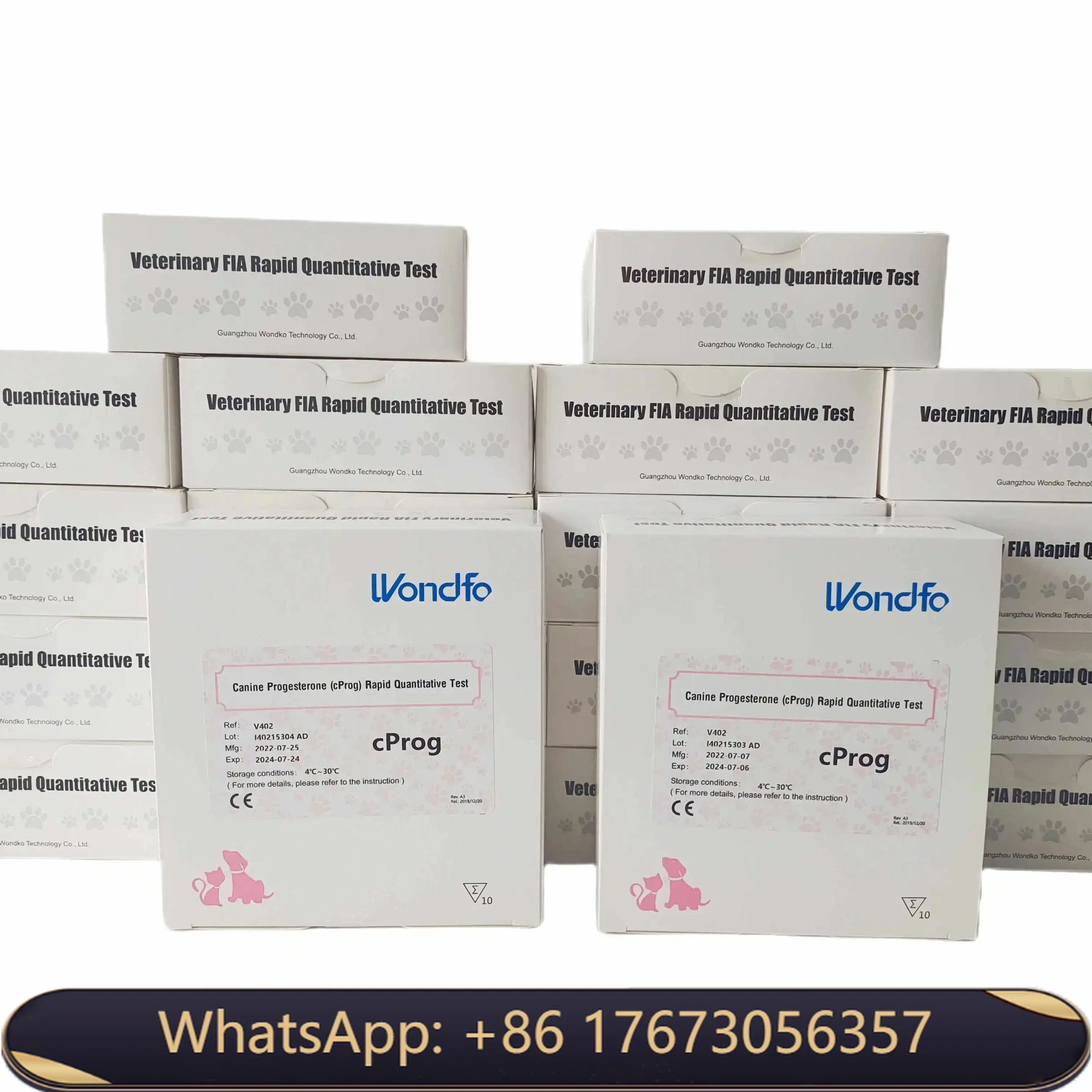 Wondfo Veterinary Cprog Progesterone Canine Progesterone Test Kit Reagent for Dog Vet CProg 10pcs/box
Wondfo Veterinary Cprog Progesterone Canine Progesterone Test Kit Reagent for Dog Vet CProg 10pcs/box
