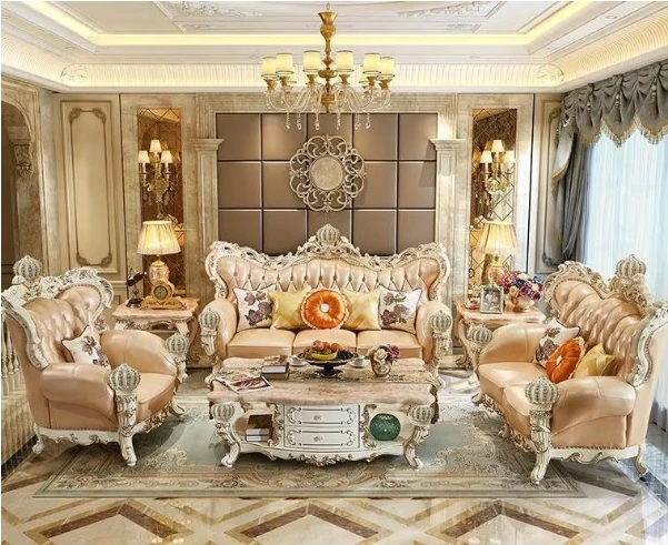 #@ Royal Carved Solid Wooden Frame Sofa - European Luxury Antique Living Room Set, Wood Living Room Leather 1-2-3 Seater Sofa
#@ Royal Carved Solid Wooden Frame Sofa - European Luxury Antique Living Room Set, Wood Living Room Leather 1-2-3 Seater Sofa