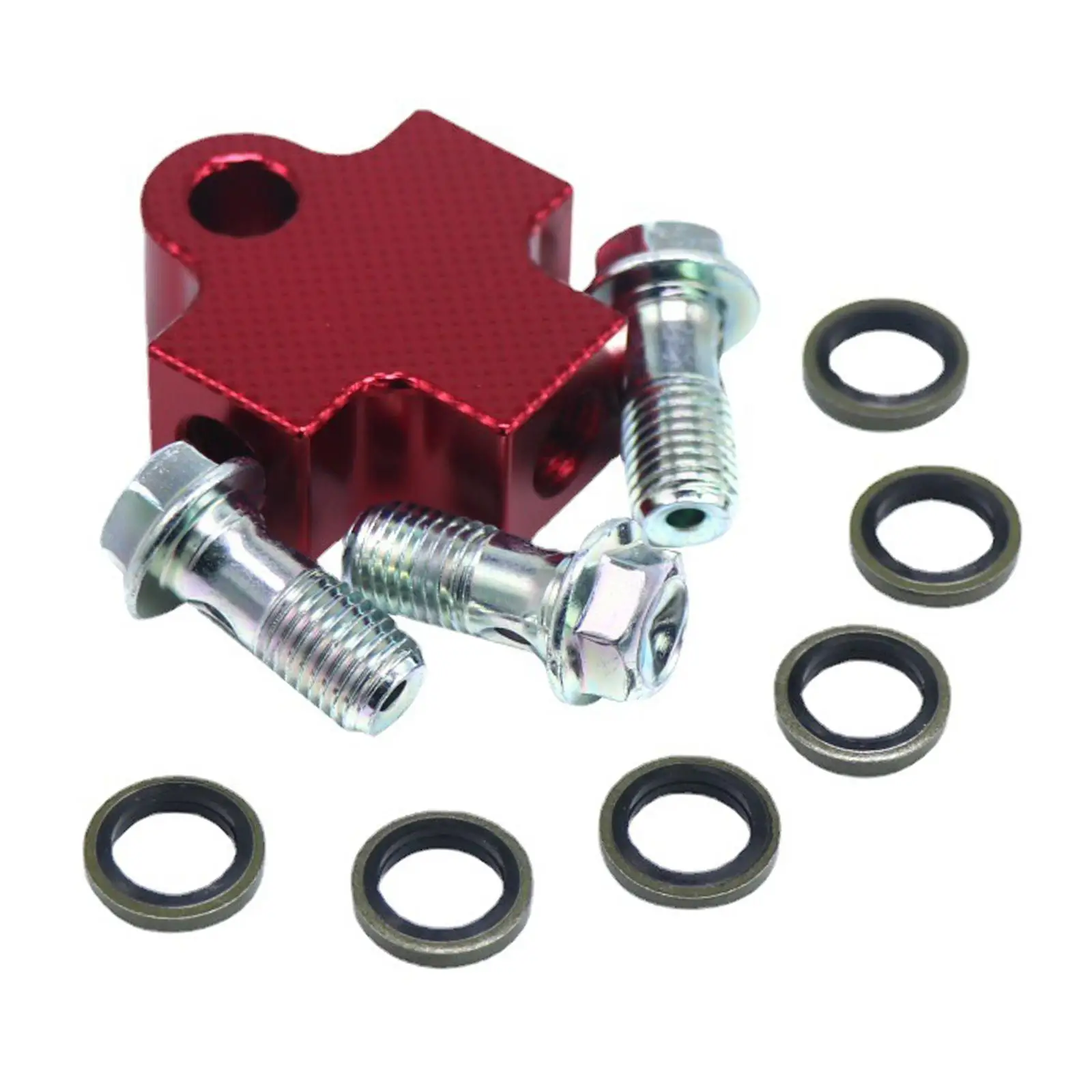 Universal Brake Oil Hose Adapter Three Way Hydraulic Tee Fitting Red Aluminum for Motorcycle ATV Dirt Bike Upgrades
Universal Brake Oil Hose Adapter Three Way Hydraulic Tee Fitting Red Aluminum for Motorcycle ATV Dirt Bike Upgrades